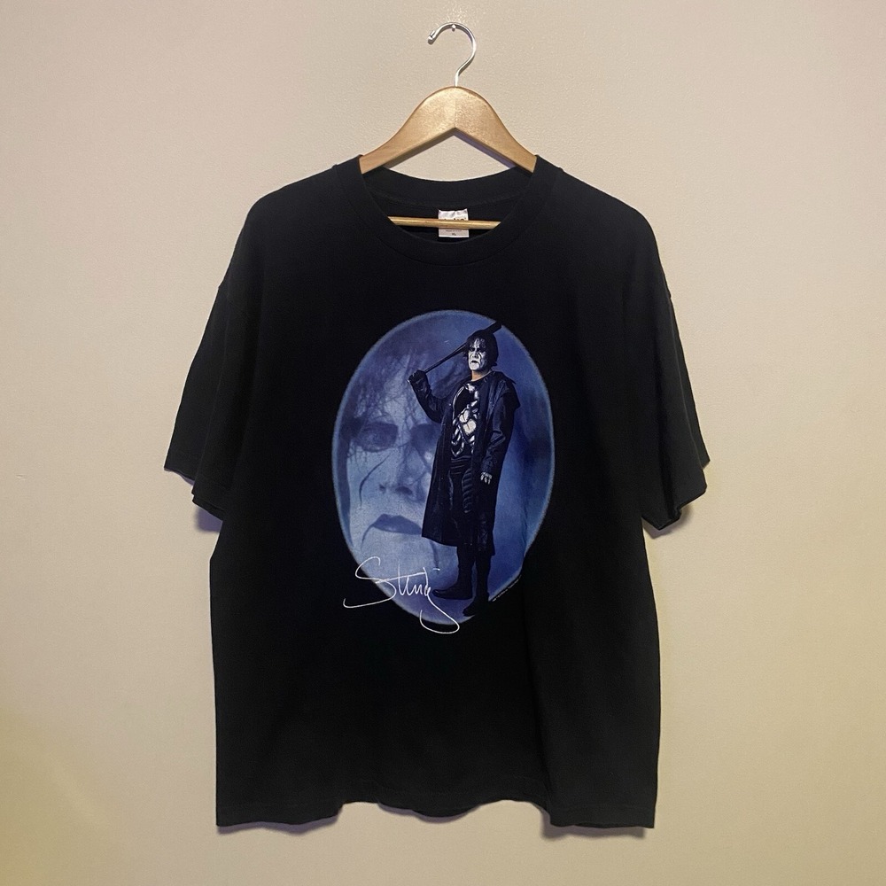 Vintage Sting WCW Wrestling 1998 Graphic T Shirt 90s Black  XL